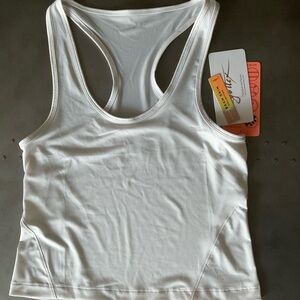 NWT x by gottex Peach Skin Collection Racerback Athletic Shirt, Beige Size Large